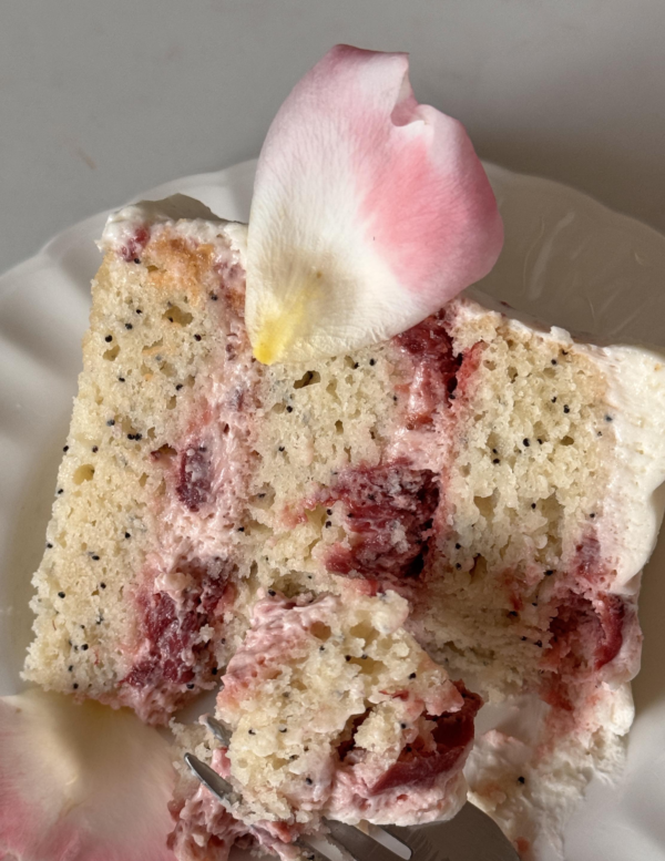 saltedrye almond poppy seed strawberry cake